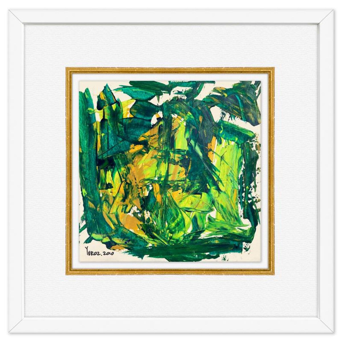 Yuroz, Framed Original Painting, Hand Signed with Letter of Authenticity.