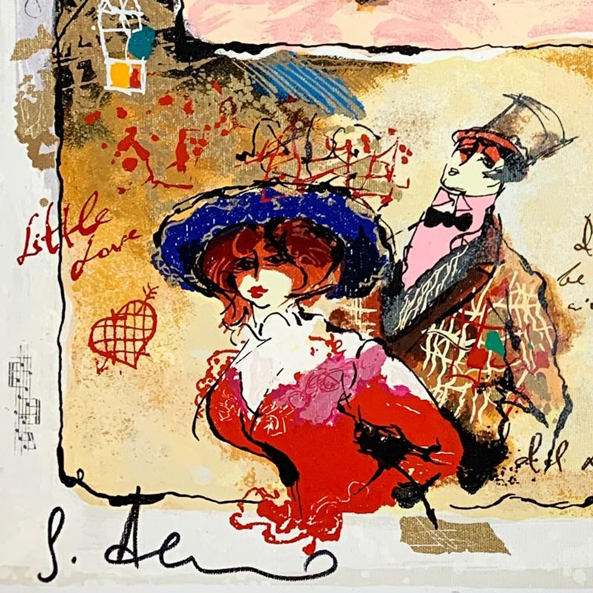 Alexander Galtchansky (1959-2008) and Tanya Wissotzky (1959-2006), Hand Signed Limited Edition Serigraph on Canvas with Letter of Authenticity.
