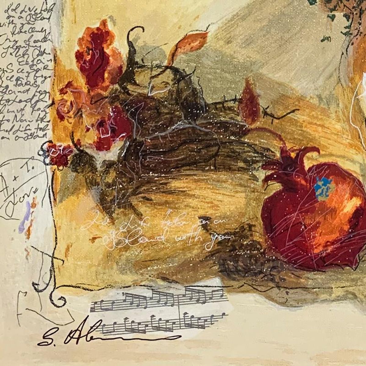 Alexander Galtchansky (1959-2008) and Tanya Wissotzky (1959-2006), Hand Signed Limited Edition Serigraph on Canvas with Letter of Authenticity.