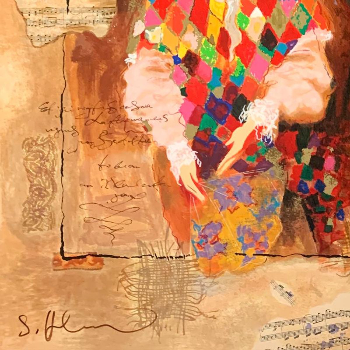 Alexander Galtchansky (1959-2008) and Tanya Wissotzky (1959-2006), Hand Signed Limited Edition Serigraph on Paper with Letter of Authenticity.