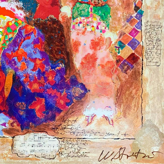 Alexander Galtchansky (1959-2008) and Tanya Wissotzky (1959-2006), "Love and Romance" Hand Signed Limited Edition Serigraph on Paper with Letter of Authenticity.