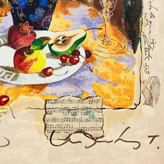 Alexander Galtchansky (1959-2008) and Tanya Wissotzky (1959-2006), Hand Signed Limited Edition Serigraph on Canvas with Letter of Authenticity.