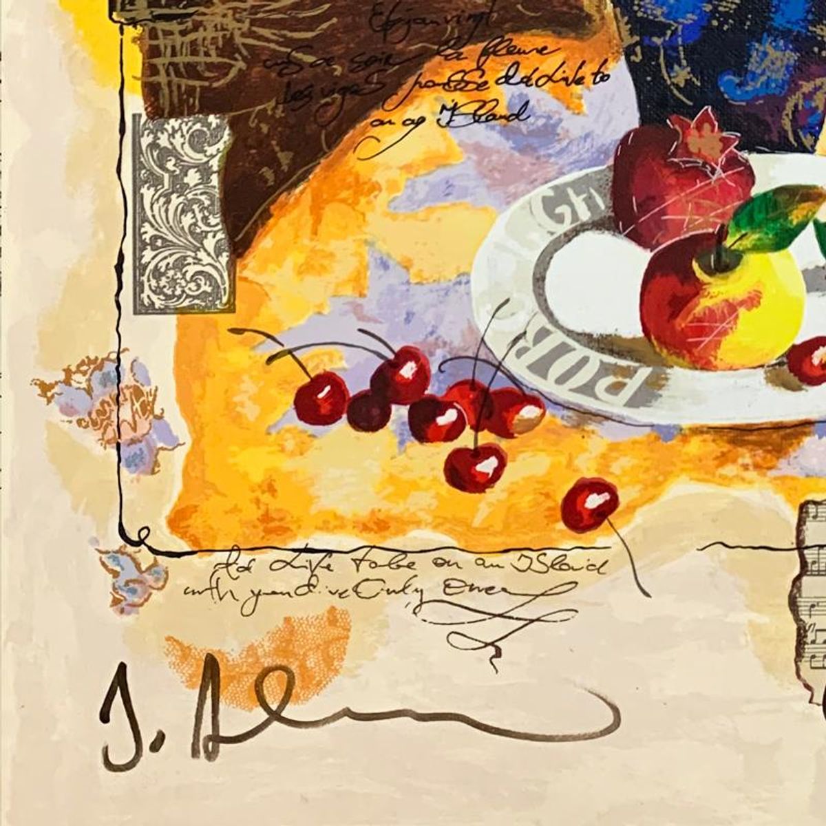 Alexander Galtchansky (1959-2008) and Tanya Wissotzky (1959-2006), Hand Signed Limited Edition Serigraph on Canvas with Letter of Authenticity.