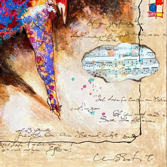 Alexander Galtchansky (1959-2008) and Tanya Wissotzky (1959-2006), "Passing Thought" Hand Signed Limited Edition Serigraph on Paper with Letter of Authenticity.