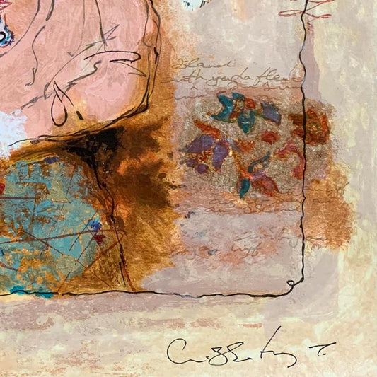 Alexander Galtchansky (1959-2008) and Tanya Wissotzky (1959-2006), "Emmanuel" Hand Signed Limited Edition Serigraph on Paper with Letter of Authenticity.