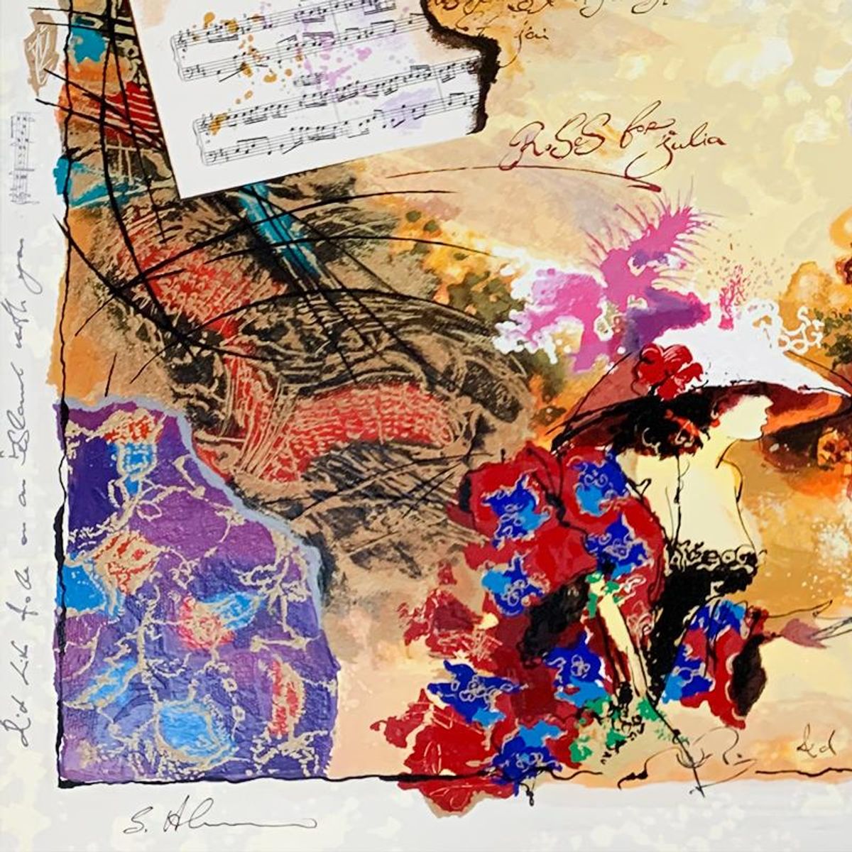 Alexander Galtchansky (1959-2008) and Tanya Wissotzky (1959-2006), Hand Signed Limited Edition Serigraph on Paper with Letter of Authenticity.