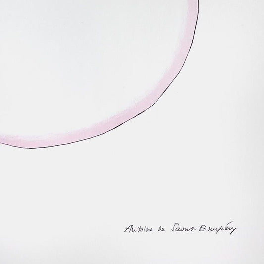 Antoine de Saint-Exupery 1900-1944 (After), "The Little Prince And The Sunset" Framed Limited Edition Lithograph with Certificate of Authenticity.