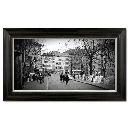 Misha Aronov, "Lazy Saturday" Framed Limited Edition Photograph on Canvas, Numbered and Hand Signed with Letter of Authenticity.