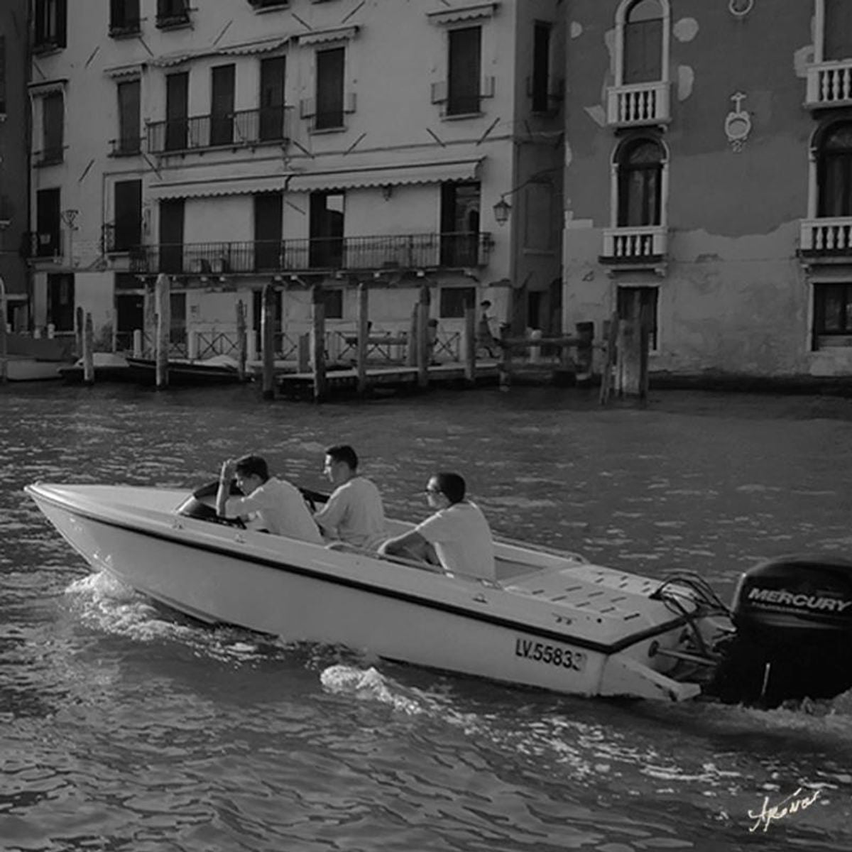 Misha Aronov, "Venice 2" Framed Limited Edition Photograph on Canvas, Numbered and Hand Signed with Letter of Authenticity.