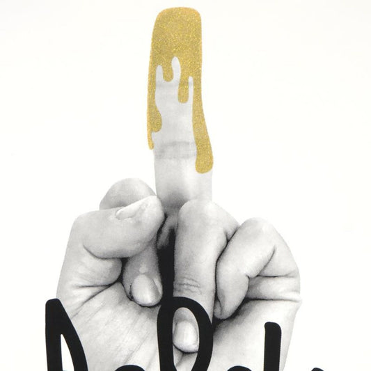 Padhia Avocado, "Glitter Finger" Limited Edition Silkscreen, Numbered and Hand Signed with Letter of Authenticity.