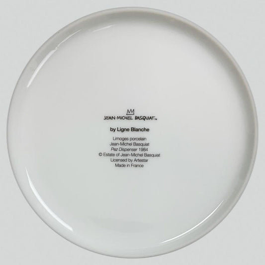 Jean-Michel Basquiat (1960-1988), "Pez Dispenser 1984" Framed Limoges Porcelain Plate.