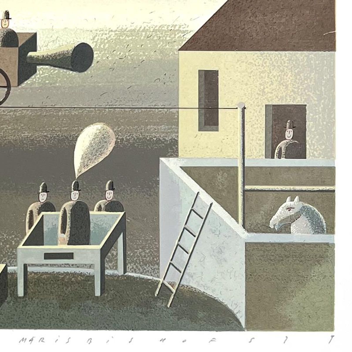 Maris Bishofs, Hand Signed Limited Edition Serigraph with Letter of Authenticity.