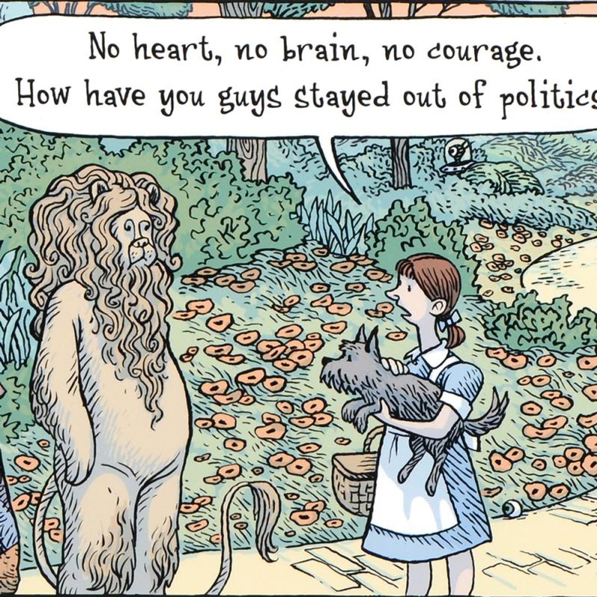 Bizarro, "Oz Politicians" Numbered Limited Edition Hand Signed by creator Dan Piraro; Letter of Authenticity.