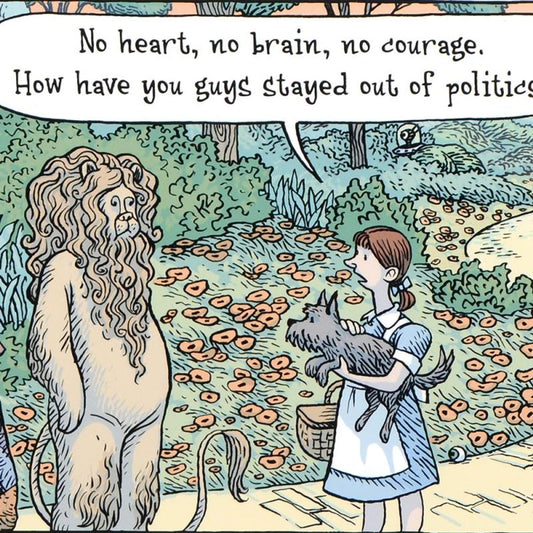 Bizarro, "Oz Politicians" Numbered Limited Edition Hand Signed by creator Dan Piraro; Letter of Authenticity.