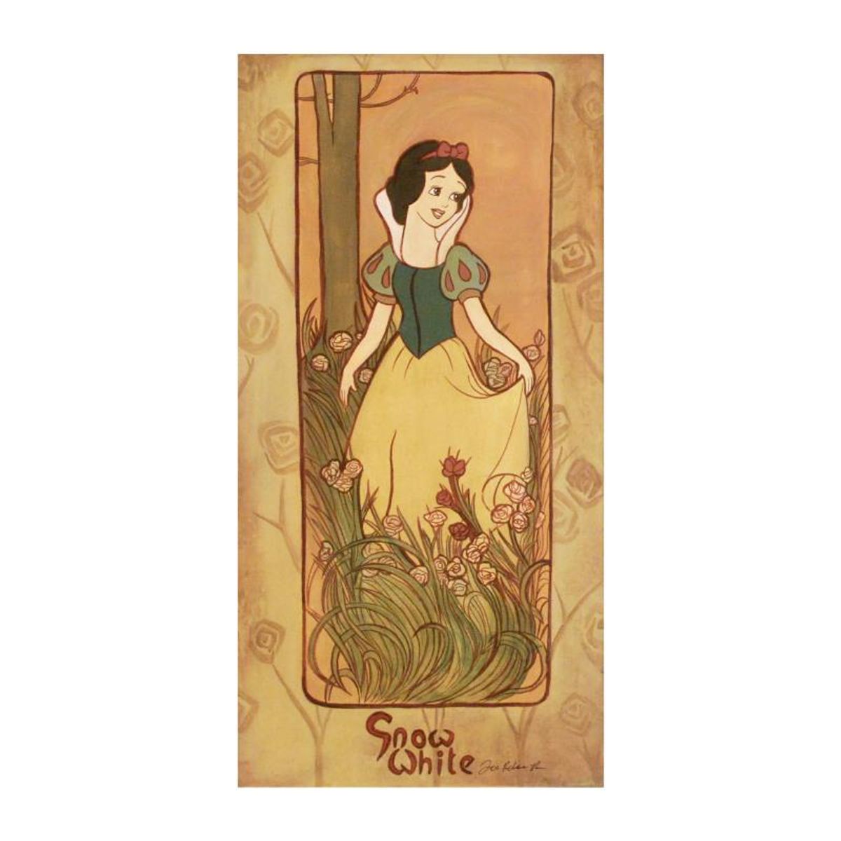 Tricia Buchanan-Benson, "Snow White" from a Sold-Out Limited Edition on Canvas from Disney Fine Art, Numbered and Hand Signed with Letter of Authenticity