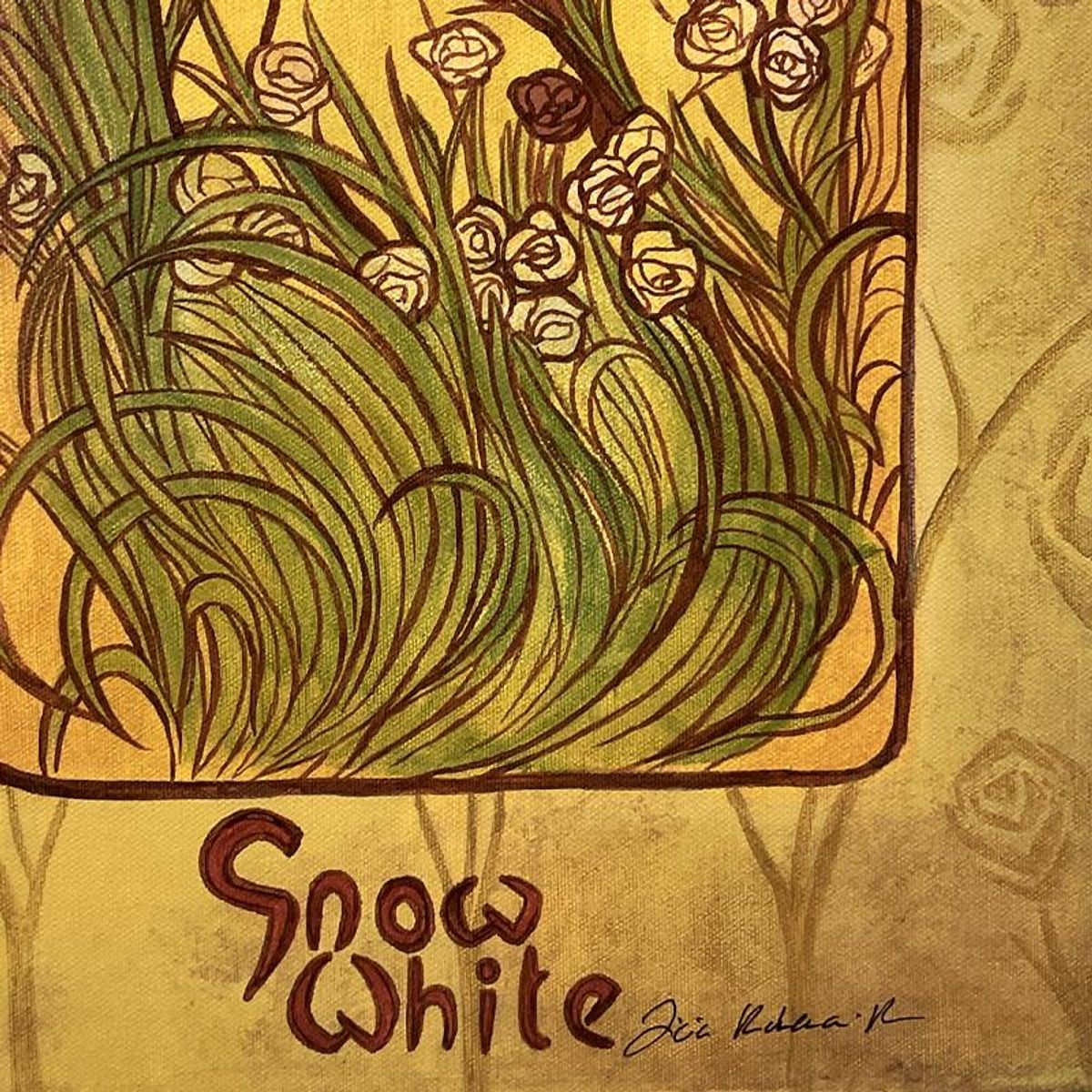 Tricia Buchanan-Benson, "Snow White" Limited Edition Japanese on Canvas from Disney Fine Art, Numbered and Hand Signed with Letter of Authenticity