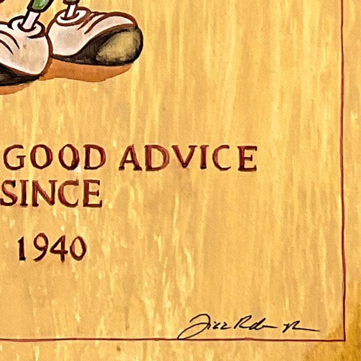 Tricia Buchanan-Benson, "Giving Good Advice" Limited Edition on Canvas from Disney Fine Art, Numbered and Hand Signed with Letter of Authenticity
