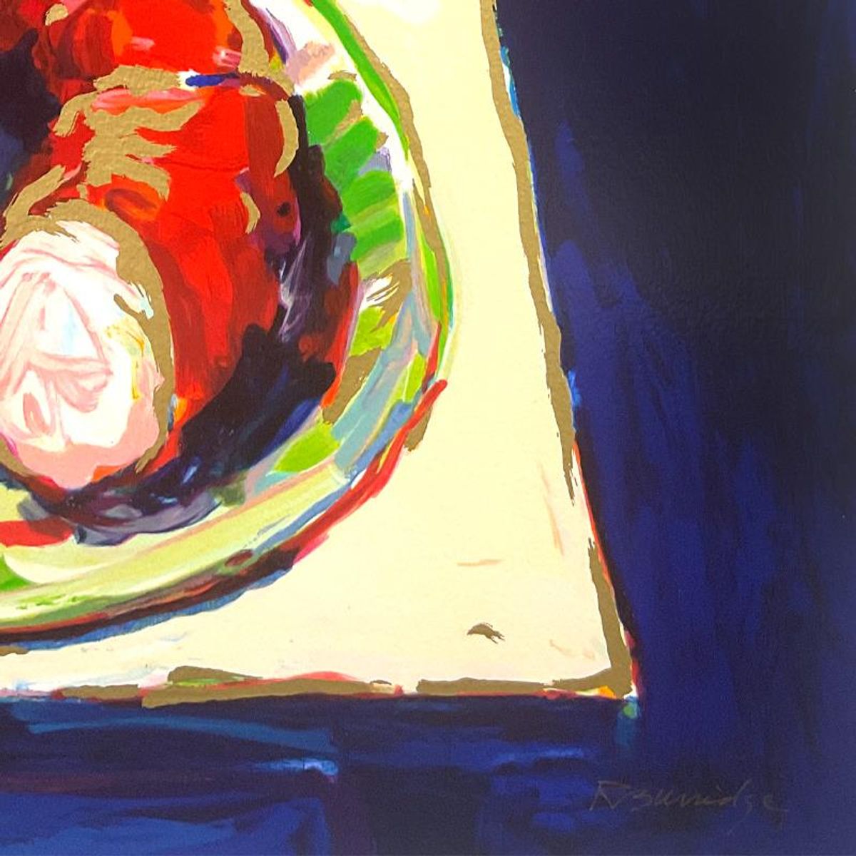 Robert Burridge, "Food for Thought" Limited Edition Serigraph, HC Numbered and Hand Signed with Letter of Authenticity