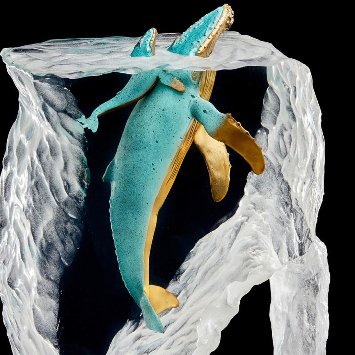 Kitty Cantrell, "Breath of Life" Limited Edition Mixed Media Lucite Sculpture with COA.