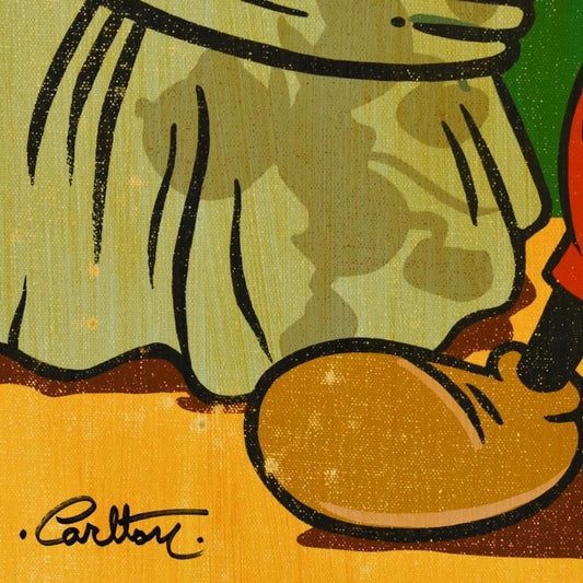 Trevor Carlton, "Muscle Mickey" Limited Edition on Canvas from Disney Fine Art, Numbered and Hand Signed with Letter of Authenticity