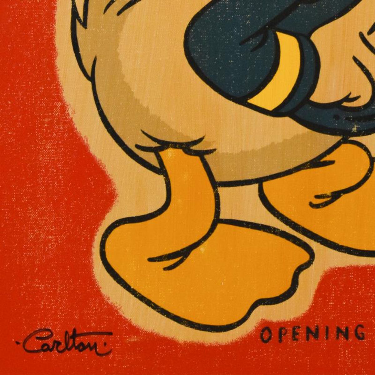 Trevor Carlton, "Donald's Opening Number" Limited Edition on Canvas from Disney Fine Art, Numbered and Hand Signed with Letter of Authenticity