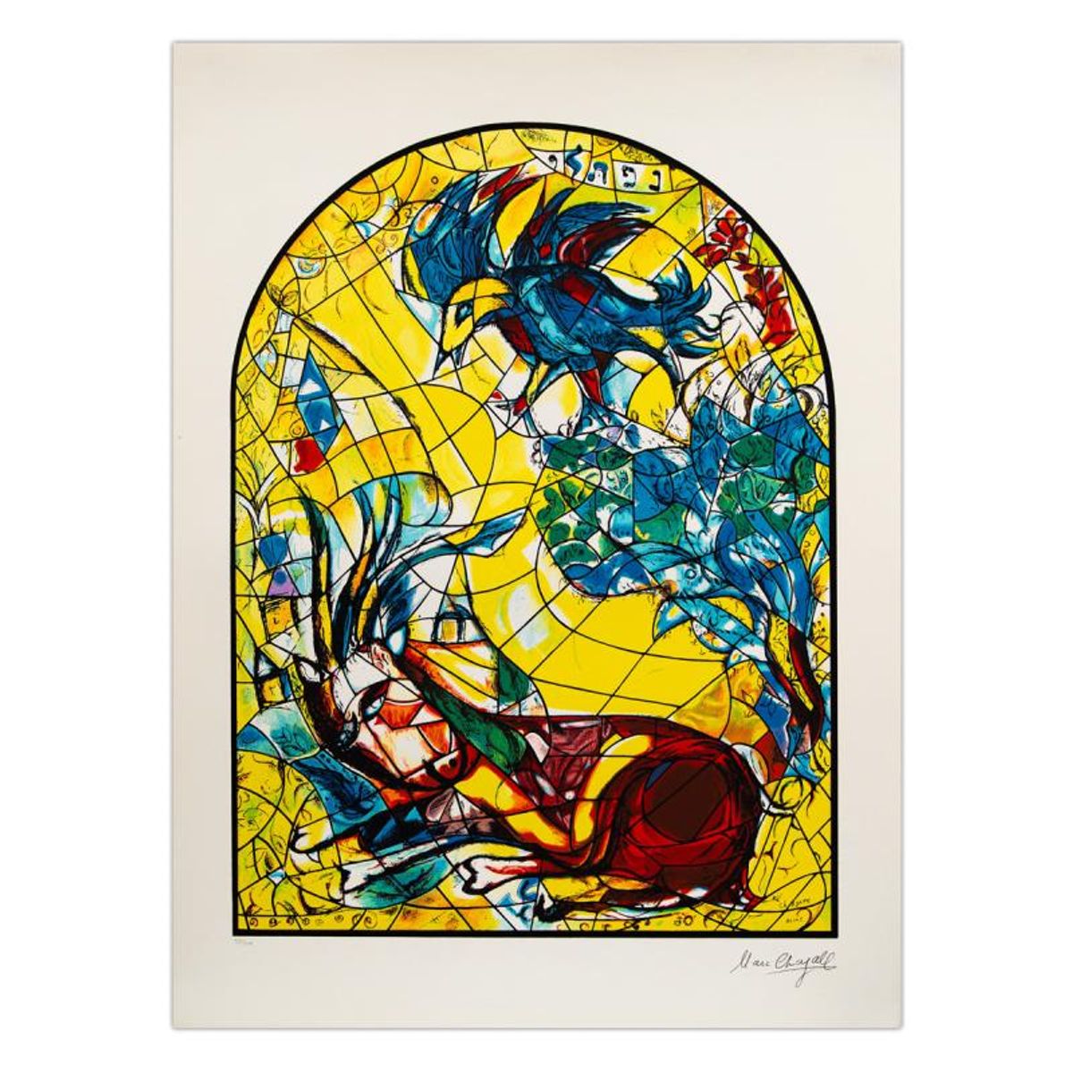 Marc Chagall (1887-1985), "Naphtali" Limited Edition Serigraph with Letter of Authenticity.