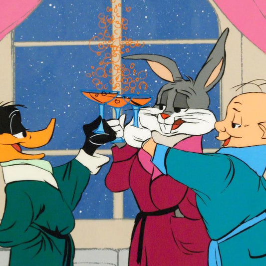 Cheers! by Chuck Jones (1912-2002). Limited Edition Animation Cel with Hand Painted Color, Numbered and Hand Signed with Certificate of Authenticity.
