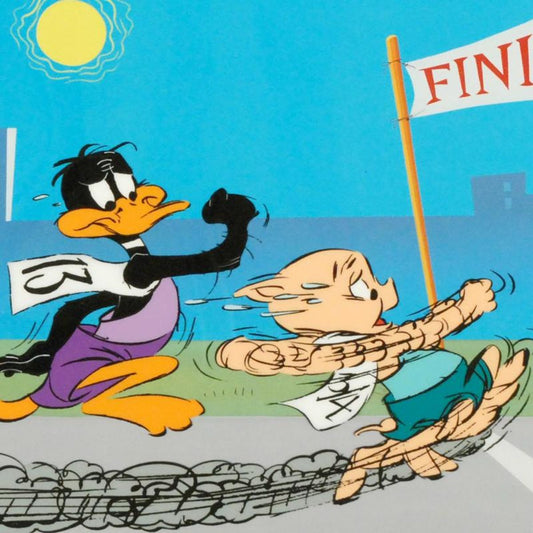 Sausage Factory by Chuck Jones (1912-2002). Limited Edition Animation Cel with Hand Painted Color, Numbered and Hand Signed with Certificate of Authenticity.