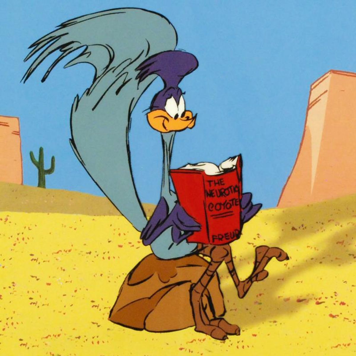 The Neurotic Coyote Sold Out. Limited Edition Animation Cel with Hand Painted Color. Numbered and Hand Signed by Chuck Jones (1912-2002) with Certificate of Authenticity.
