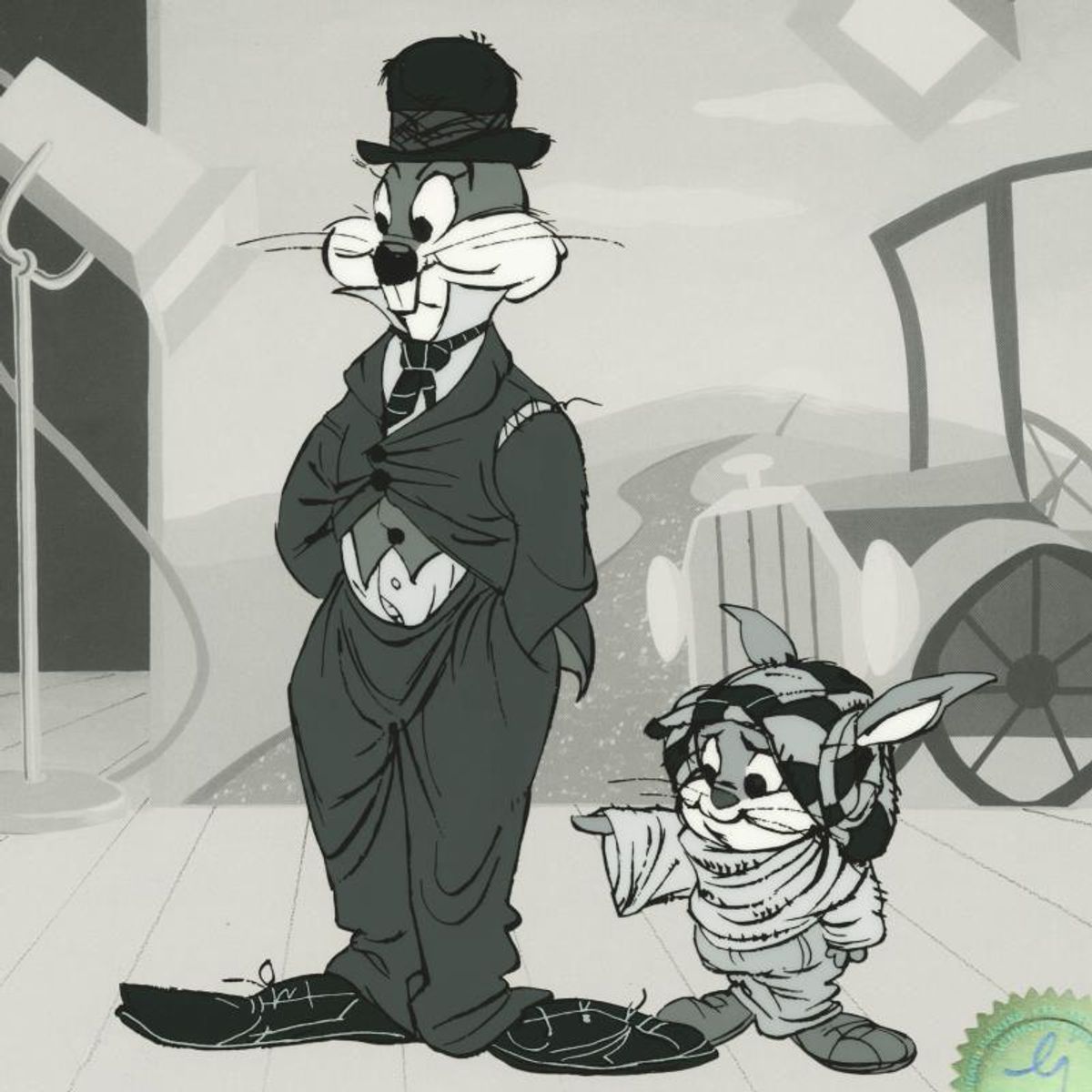 Chuck Jones "The Kid" Hand Signed, Hand Painted Limited Edition Sericel.