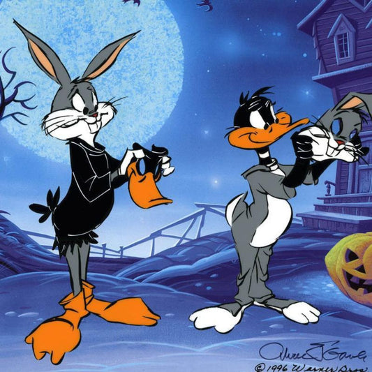 Chuck Jones "Trick Or Treat" Hand Signed, Hand Painted Limited Edition Sericel.