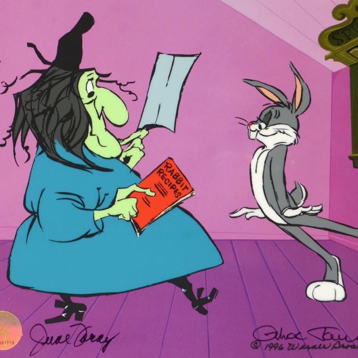 Chuck Jones "Rabbit Recipes" Hand Signed, Hand Painted Limited Edition Sericel.
