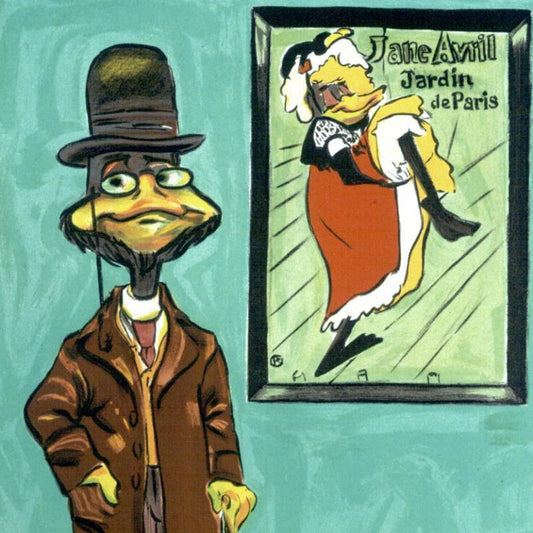 Chuck Jones "Toulouse Le Duck" Hand Signed Limited Edition Fine Art Stone Lithograph.