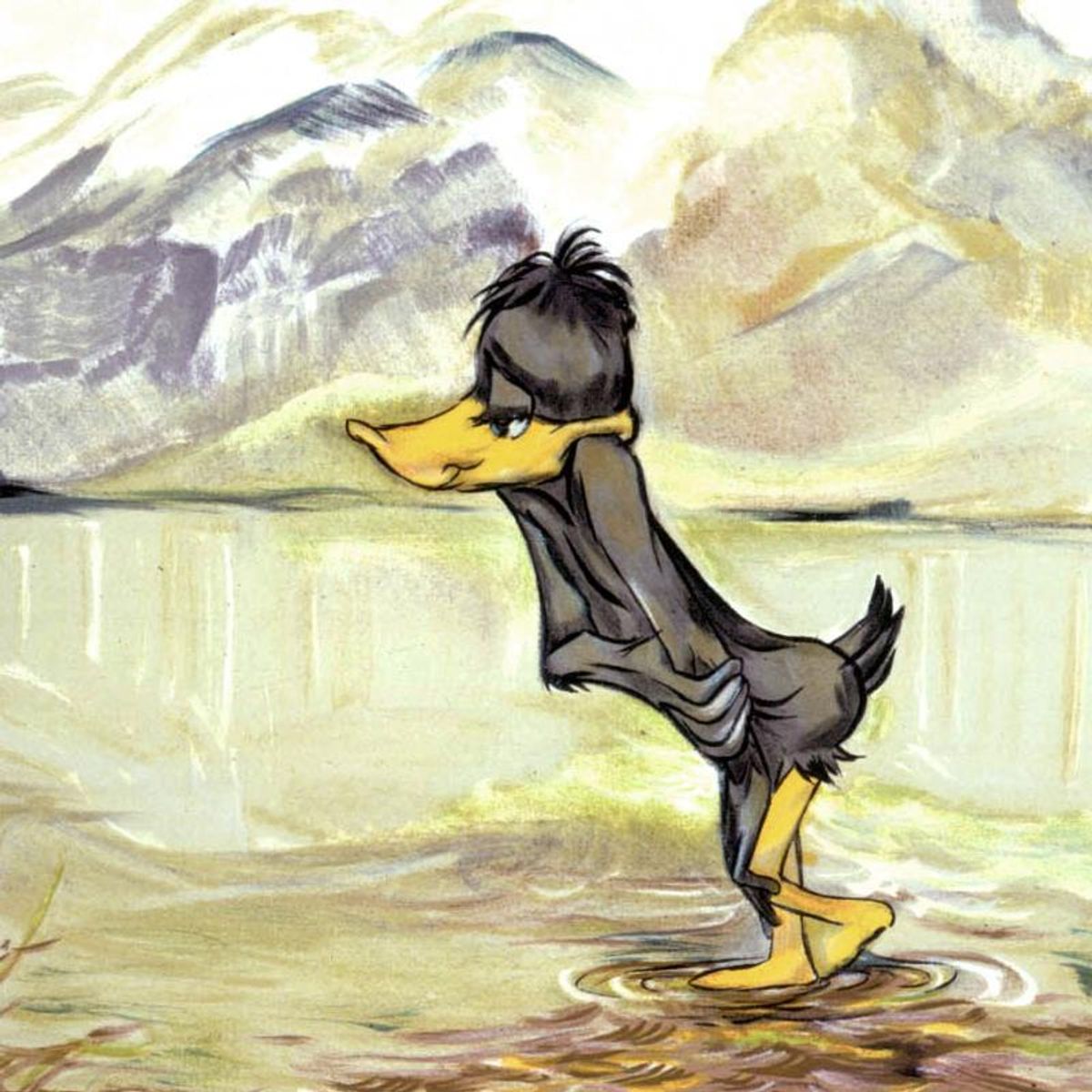 Chuck Jones "September Morn" Hand Signed Limited Edition Fine Art Stone Lithograph.