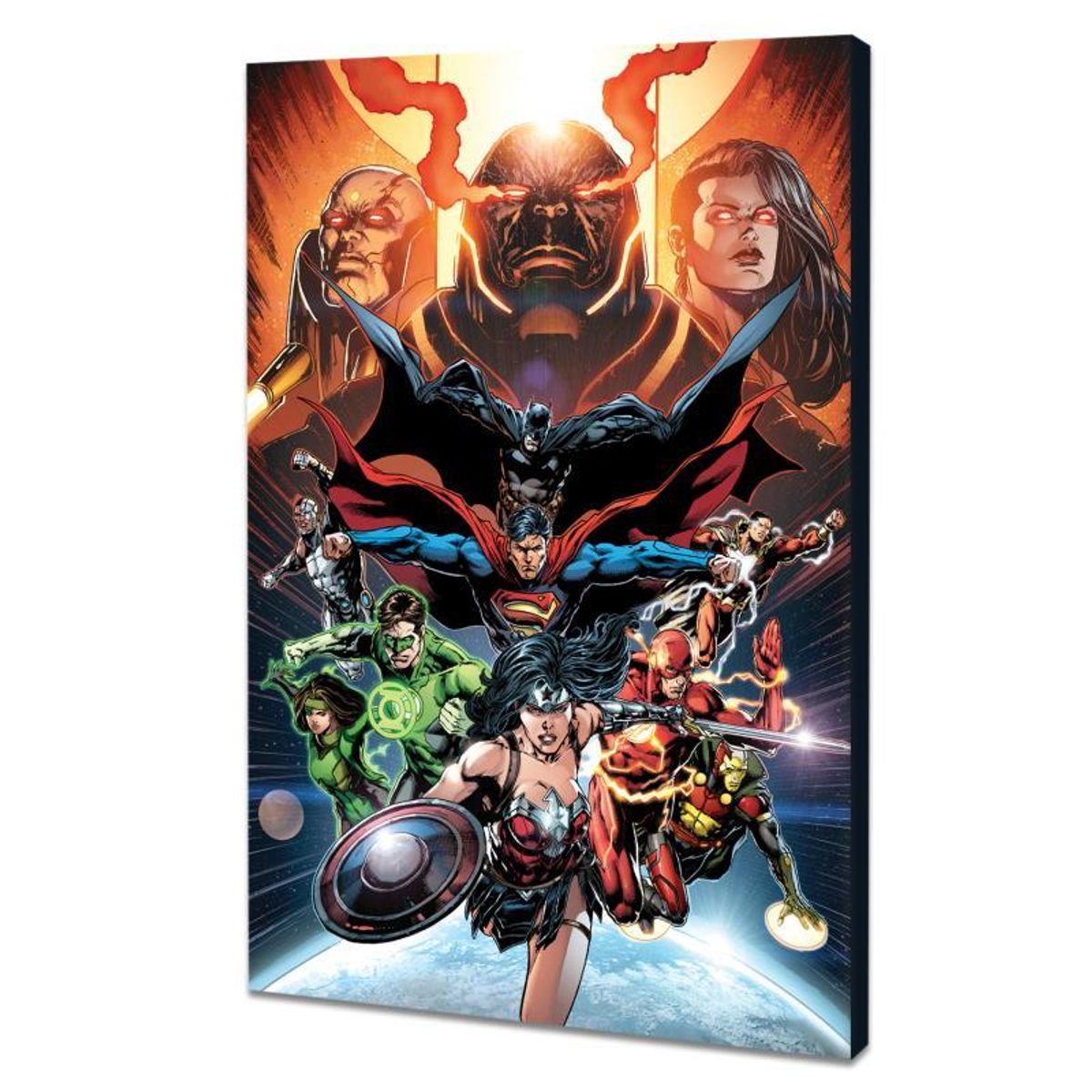 DC Comics, "Justice League, Darkseid War" Numbered Limited Edition Giclee on Canvas by Jason Fabok with COA.