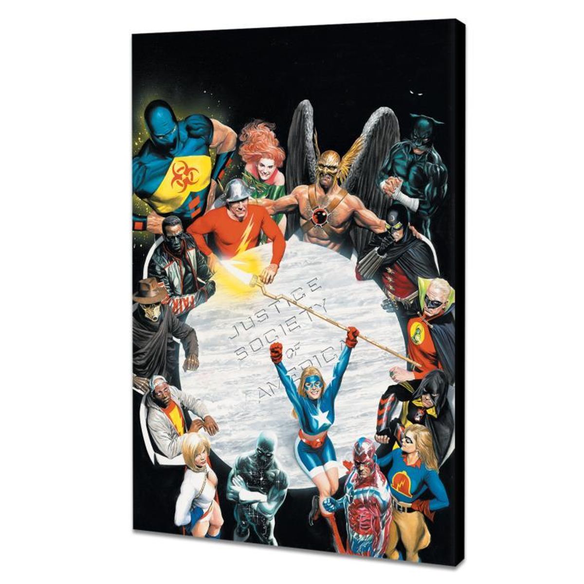 DC Comics, "Justice Society of America #1" Numbered Limited Edition Giclee on Canvas by Alex Ross with COA.