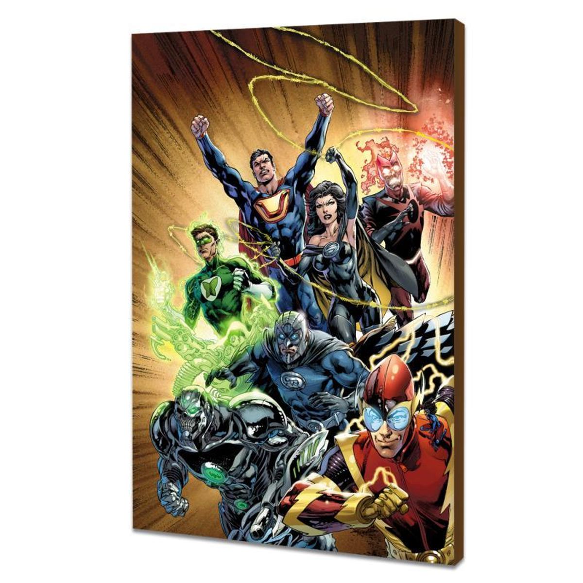 DC Comics, "Justice League #24" Numbered Limited Edition Giclee on Canvas by Ivan Reis with COA.