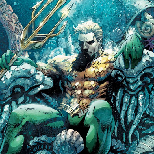 DC Comics, "Aquaman #18" Numbered Limited Edition Giclee on Canvas by Paul Pelletier with COA.