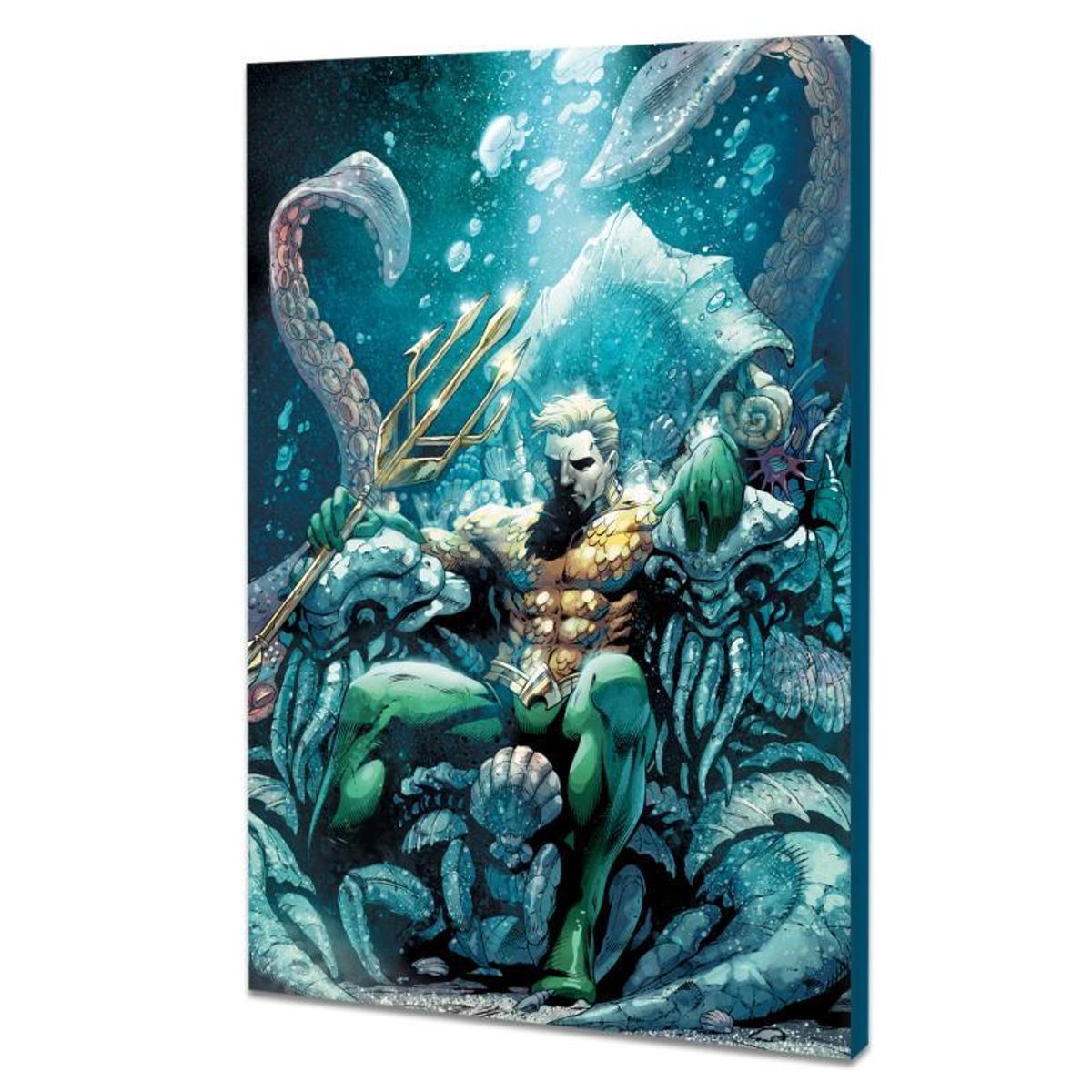 DC Comics, "Aquaman #18" Numbered Limited Edition Giclee on Canvas by Paul Pelletier with COA.