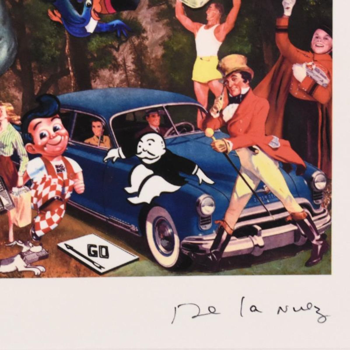 Nelson De La Nuez, "Camp Trademark" Framed Limited Edition Artist Proof, Numbered and Hand Signed with Letter of Authenticity.