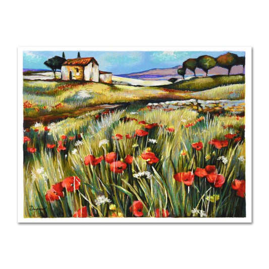 Yuri Dupond, "The Road Home" Limited Edition Serigraph, Numbered and Hand Signed with Certificate of Authenticity.