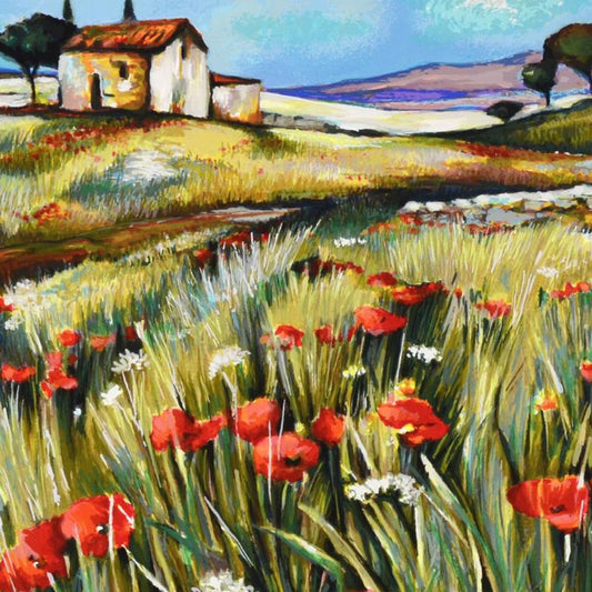 Yuri Dupond, "The Road Home" Limited Edition Serigraph, Numbered and Hand Signed with Certificate of Authenticity.