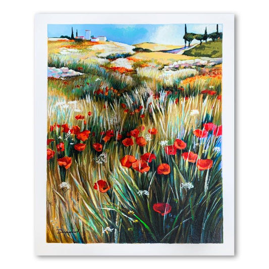 Yuri Dupond, "Country Tranquility" Hand Signed Limited Edition Serigraph on Paper with Letter of Authenticity.