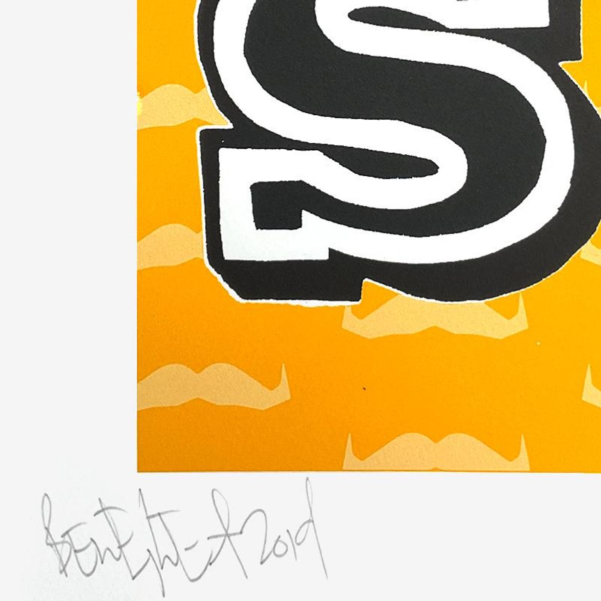 Ben Eine, "Scary" Limited Edition Screen Print, Numbered and Hand Signed with Letter of Authenticity.