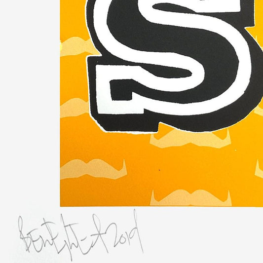 Ben Eine, "Scary" Limited Edition Screen Print, Numbered and Hand Signed with Letter of Authenticity.