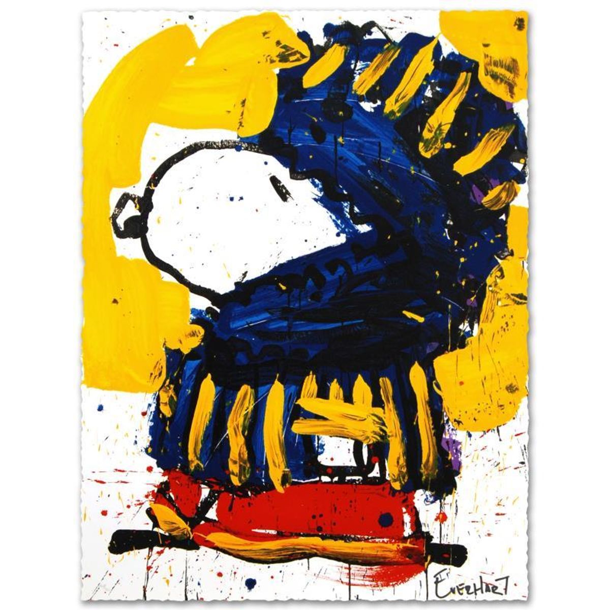 March Vogue Limited Edition Hand Pulled Original Lithograph by Renowned Charles Schulz Protege, Tom Everhart. Numbered and Hand Signed by the Artist, with Certificate of Authenticity.