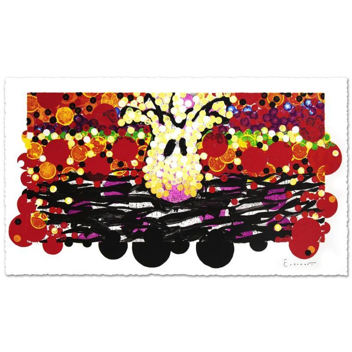 Calmly Insane In My Nest Limited Edition Hand Pulled Original Lithograph (52" x 27") by Renowned Charles Schulz Protege, Tom Everhart. Numbered and Hand Signed by the Artist, with Certificate