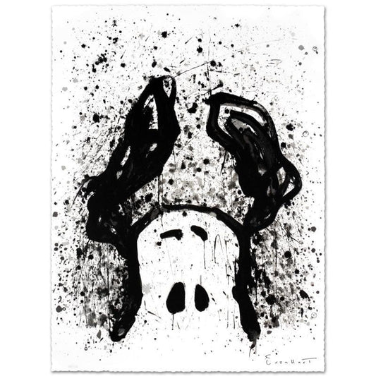 Watchdogs 3-6-9-12 O'Clock Suite of Four Limited Edition Hand Pulled Original Lithographs by Tom Everhart. Numbered and Hand Signed by the Artist, with Certificate of Authenticity.