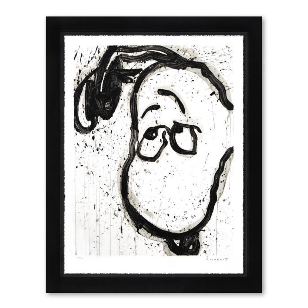 Tom Everhart, "I Can't Believe My Ears, Darling" Framed Limited Edition Hand Pulled Original Lithograph. Hand Signed, with Letter of Authenticity.