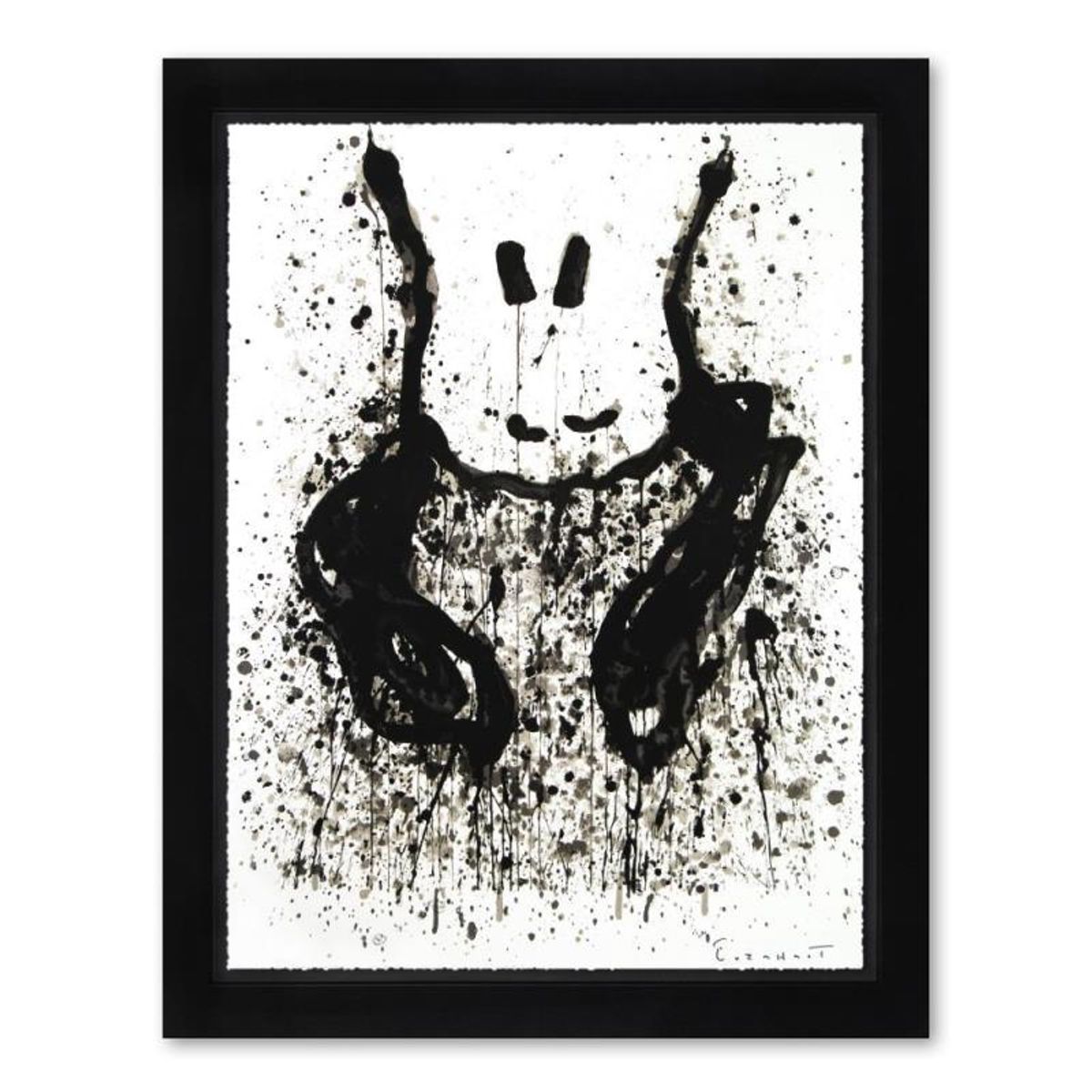 Tom Everhart, "Watchdog 6 O'Clock" Framed Limited Edition Hand Pulled Original Lithograph. Hand Signed, with Letter of Authenticity.